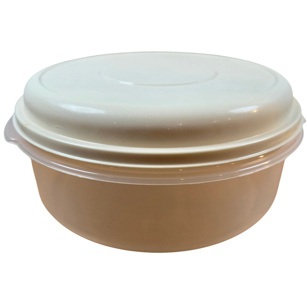 VTG Rubbermaid Servin Saver #5 22 Cup 5.2L Bowl 0376 Almond Lid 0377 Made USA B